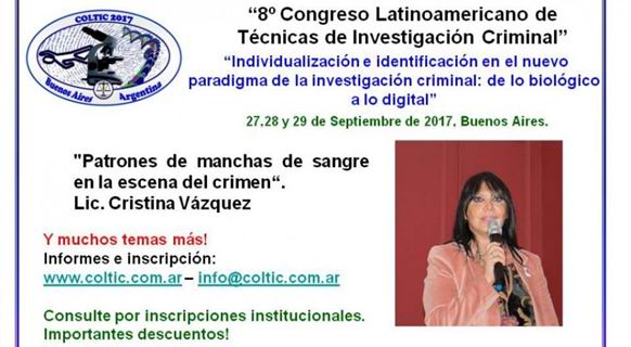 Becas para el 8° Congreso Latinoamericano de Técnicas de Investigación Criminal