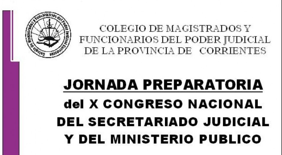 Jornada Preparatoria para el X Congreso Nacional del Secretariado Judicial y del Ministerio Público