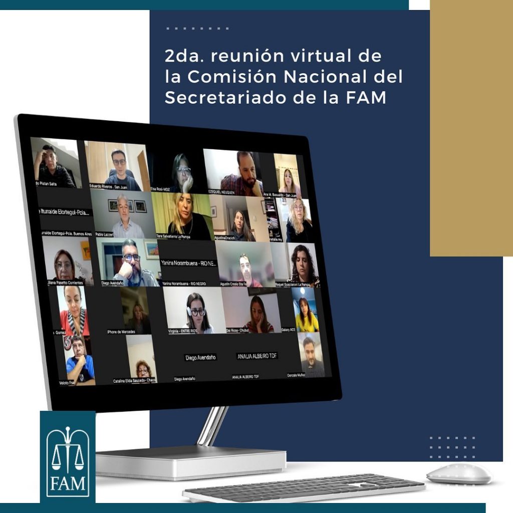 2da reunión virtual de la Comisión Nacional del Secretariado de FAM