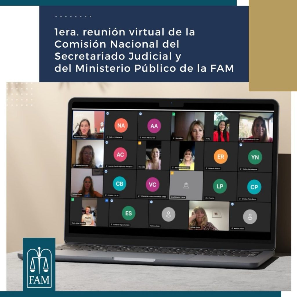 Primera reunión virtual 2024 de la Comisión Nacional de Secretarios de FAM